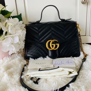 ❌Sold❌Gucci Small GG Marmont Top Handle.❤️